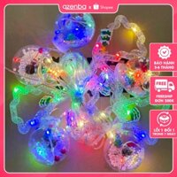 Đèn Led tròn có ông già Noel, Đèn trang trí Noel, Led Thả Rèm Bóng Tròn Trang Trí Giáng Sinh