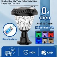 Đèn Led Trụ Sân Vườn JD-11, JD-13 Chống Nước 20cm Năng Lượng Mặt Trời