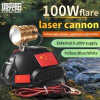 Đèn Led trực tiếp Laser Pháo công suất cao Đèn pha gắn trên kính thiên văn tập trung xa và gần Tích hợp thám hiểm hang động ngoài trời