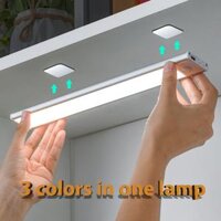 Đèn LED Từ Tính Không Dây Siêu Mỏng Đa Năng 3 Màu 20 / 30 / 40 / 50 / 60cm Có Thể Sạc Lại