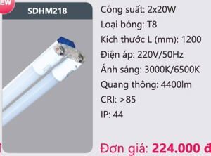 Đèn Led tube Duhal batten SDHM218