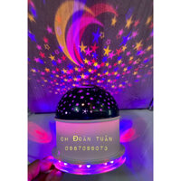 Đèn led vũ trường kết nối Bluetooth chiếu trăng sao đổi màu