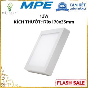Đèn led vuông nổi MPE SSPL-12T 12W