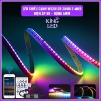 Đèn led WS2812B/4020 SK6812 ARGB chiếu cạnh độ đèn pha ô tô, xe máy, bản rộng 4mm mỏng 3mm điện áp 5v 120 led/m