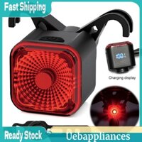 Đèn LED Xe Đạp Cảm Biến Phanh Thông Minh Đèn Phía Sau Sạc USB Phụ Kiện An Toàn
