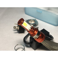 Đèn Led Xe Máy 3 Chân 2 bóng mini Dây Tản Nhiệt HJG tiết kiệm năng lượng- Bảo hành 12 tháng