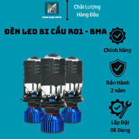 Đèn LED Xe Máy Chân H4 Siêu Sáng 65W Trợ Pha Laser R01 Đèn Pha Bi Cầu Mini Minhngocmoto