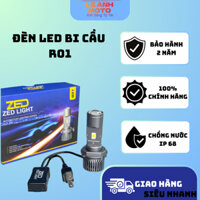 Đèn LED Xe Máy Chân H4 Siêu Sáng 50W 12 24V DC F40 ZED LIGHT Bảo Hành 2 Năm Denledleanh