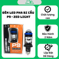 Đèn LED Xe Máy Chân H4 Siêu Sáng 50W nhiệt màu 6000K Đèn Pha Bi Cầu Mini P9 ZED LIGHT Việt Nam