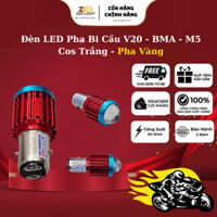 Đèn LED Xe Máy Chân M5 Siêu Sáng 35W 12V Cos V20 BMA Đèn Pha Bi Cầu Mini ZED LIGHT Việt Nam
