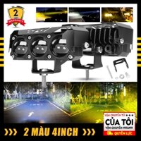 Đèn LED Xe Máy Đèn Pha Cho Ô Tô, Xe Tải SUV UTV 12V 24V Máy Chiếu Ống Kính 2 Màu Phụ Trợ Lái Xe đèn Tự Động Đèn Sương Mù