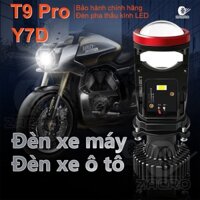 Đèn led xe máy đèn trợ sáng xe máy T9 Pro-2025 Đèn Pha Led Bi Cầu LED bản H4 siêu sáng cho xe máy / ô tô/xe tải