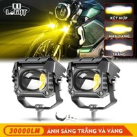 Đèn LED Xe Máy Siêu Sáng Bi-Đèn LED Màu Cao/Chùm Thấp Sương Mù Cho Ô Tô, Xe Tải 12V 24V Ống Kính Mini Lái Xe Đèn Pha