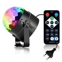 Đèn led xoay 7 màu cảm ứng theo nhạc. Đèn LED vũ trường cảm ứng nhạc dùng trang trí trong quán karaoke, bar, sân khấu