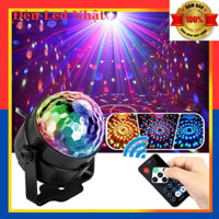 Đèn led xoay 7 màu vũ trường nháy chớp theo nhạc bay phòng sân khấu cảm ứng nhạc- tặng kèm điều khiển- Led party light