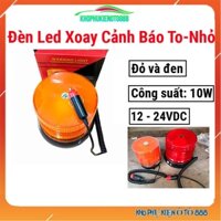 Đèn led xoay chớp cảnh báo to 13cm - nhỏ 11cm có dây cắm tẩu sạc dành chô ô tô điện áp 12V-24V