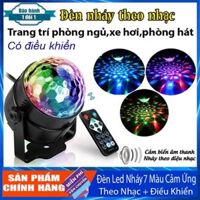 Đèn Led Xoay Trang Trí 7 Màu Cảm Ứng Theo Nhạc Vũ Trường, Sân Khấu Dành cho Dân Bay