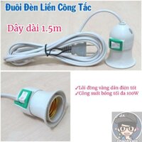 Đèn led xoay trang trí, đèn xoay 7 màu, ánh sáng rộng nét - Đui, dây, phích cắm