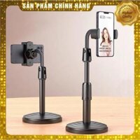 Đèn Livestream 3 in 1 Tích Hợp Giá Đỡ 2 Điện Thoại, Có 3 Chế Độ Sáng, Kẹp Điện Thoại Để Bàn Quay Video - Kẹp 1 Điện Thoại