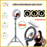 Đèn Livestream 45cm kèm 3 kẹp, điều khiển và chân | Đèn live 3 màu ánh sáng