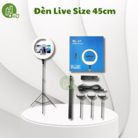 Đèn Livestream 45cm kèm 3 kẹp, điều khiển và chân | Đèn live 3 màu ánh sáng