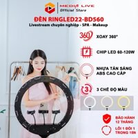 Đèn Livestream 56cm RL22-BD560 cao cấp chụp ảnh quay video bán hàng, Đèn Tròn RingLed spa makeup nhập khẩu mới 100%