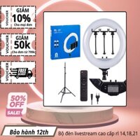 Đèn Livestream ⭐️⭐️ Đèn livestream RL 36 45 54cm kèm chân 2m Cao Cấp 3 màu sáng mịn độ phân giải rõ nét -BH 12TH