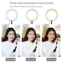 Đèn livestream bán hàng SIÊU SÁNG chuyên nghiệp, combo bộ cây livestream để bàn có đèn kèm chân