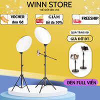 Đèn Livestream Tròn Full Viền 26cm,33cm,45cml_ FREESHIP_ Đèn Trợ Sáng Chụp Ảnh,Quay Video,Livestream 3 Chế Độ Sáng