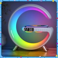 Đèn loa hiệu ứng trang trí bàn làm việc kiêm sạc không dây loa bluetooth APP Control LED RGB 💯Store VN💯