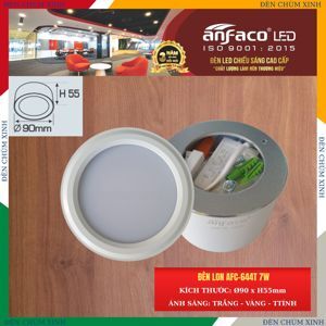 Đèn lon âm trần Anfaco AFC-644T - 7W