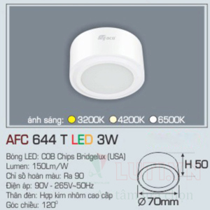 Đèn lon âm trần Anfaco AFC-644T - 3W