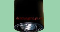 Đèn lon gắn nổi tròn sơn đen xoay được 12w, 3 chế độ sáng L 9755 Ø132xH120