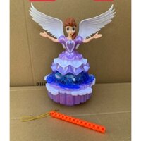 ĐÈN LỒNG BÚP BÊ CÁNH TIÊN ĐẾ TẦNG PHÁT NHẠC,MÚA XOAY TRÒN QUÀ TRUNG THU CHO BÉ