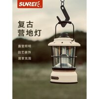 Đèn lồng cắm trại SUNREI Starry, đèn cắm trại retro ngoài trời, đèn lều, đèn treo LED, đèn lồng cắm trại