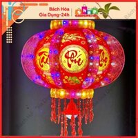 Đèn Lồng cánh bướm  Điện Tử  chữ Việt Đèn Led 3D/ Đèn Cầu Điện Tự Xoay Trang Trí Nhiều Màu