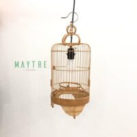 Đèn lồng chim. đèn thả mây tre lồng chim đèn tre đèn thả mây tre mã 0040