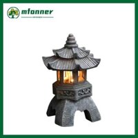 Đèn lồng chùa năng lượng mặt trời Mfonner, Đèn lồng năng lượng mặt trời ngoài trời chống nước với đèn LED màu ấm tích hợp, tia cực tím chống gỉ