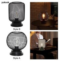 Đèn Lồng Để Bàn Vintage Đèn Bàn Dây Kim Loại Giỏ Lồng Trang Trí Hiện Đại Để Bàn Đèn Cho Nhà Phòng Ngủ NightStand Nhà
