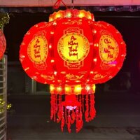 Đèn Lồng Điện ĐỒNG XU Phản Quang Xoay 360 Độ - Đèn Lồng In Chữ Việt Trang Trí Nhà Cửa ngày tết 2025