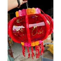 Đèn lồng điện xoay được chữ Việt trang trí ngày tết