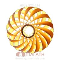 Đèn Lồng Gỗ Treo Trần Hình Xoắn Ốc Trang Trí Khách Sạn ở Hồ Chí Minh