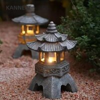 Đèn lồng KANNERT Handmade Craft Powered Phụ kiện sân vườn bằng đá nhựa Đèn lồng chùa