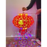 Đèn Lồng Led 3D Tự Xoay Trang Trí Tết [Loại 1]