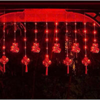 Đèn lồng mành song hỷ có chữ và không chữ