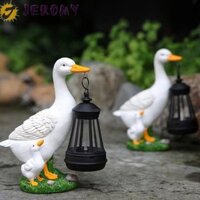 Đèn lồng năng lượng mặt trời vịt JEROMY, Đèn ấm áp Tượng vịt ánh sáng mặt trời dễ thương, Tiết kiệm năng lượng bền bỉ Không thấm nước Hình động vật siêu sáng Vườn đèn lồng