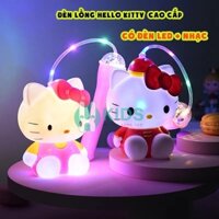 Đèn lồng trung thu hello kitty có đèn led phát sáng, có nhạc vui nhộn
