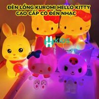 Đèn lồng trung thu kuromi hello kitty kiểu mới chất liệu cao cấp có đèn led phát sáng, có nhạc vui nhộn dễ thương cho bé
