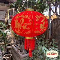 Đèn Lồng Vải Treo Tết Lễ Hội Size 60cm/80cm/100cm