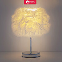 Đèn lông vũ sáng tạo lãng mạn Bắc Âu, đèn phổ biến trên Instagram và đèn đầu giường.